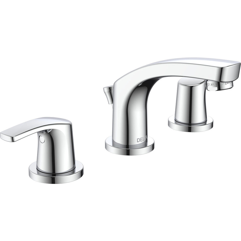 Delta Wynne Two Handle Widespread Lavatory Faucet - Chrome
