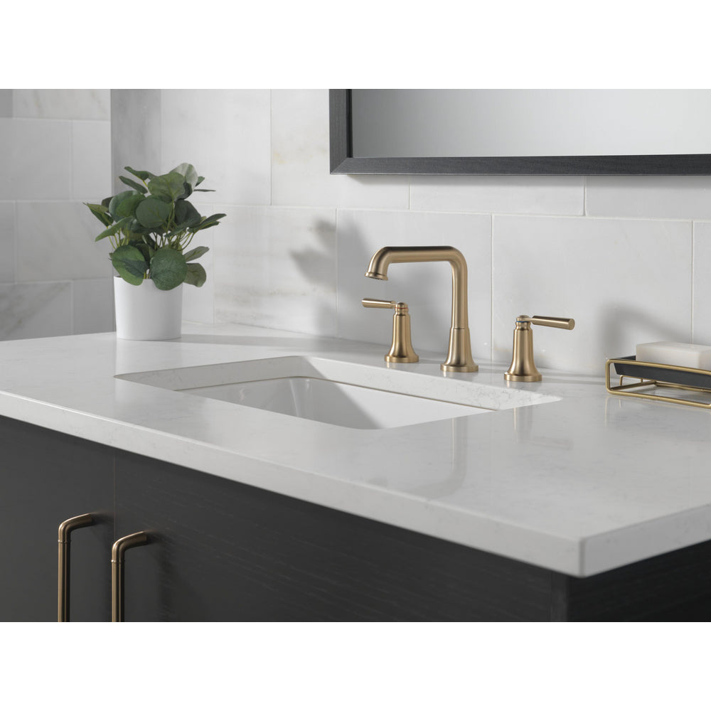 Delta Saylor Two Handle Widespread Bathroom Faucet - Champagne Bronze