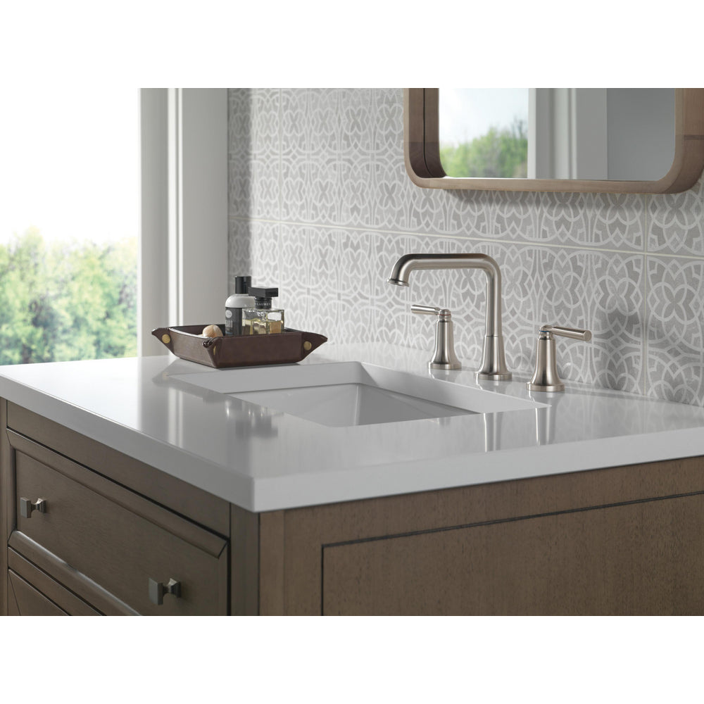 Delta Saylor Two Handle Widespread Bathroom Faucet - Stainless