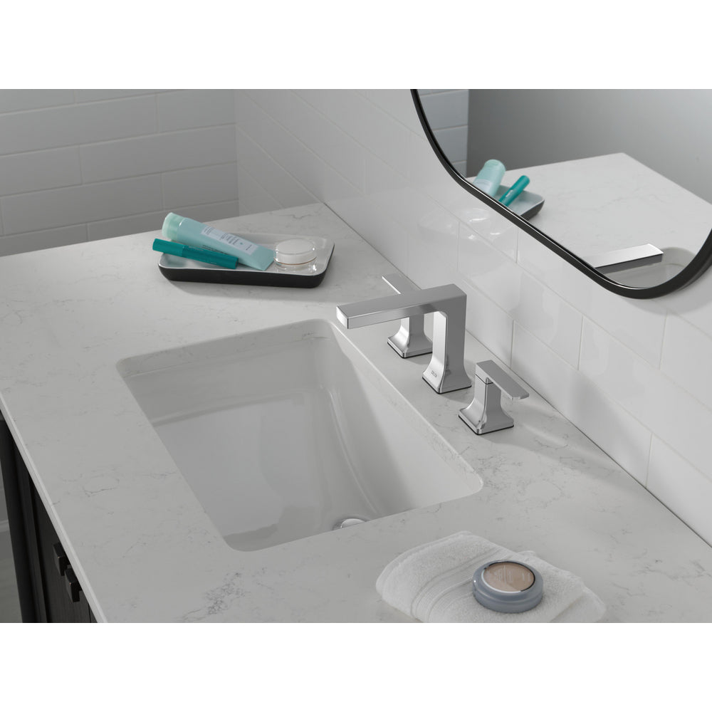 Delta Velum Two Handle Widespread Bathroom Faucet - Chrome