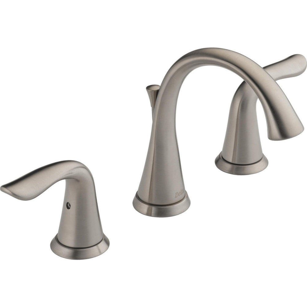 Delta Lahara Two Handle Widespread Lavatory Faucet - Stainless