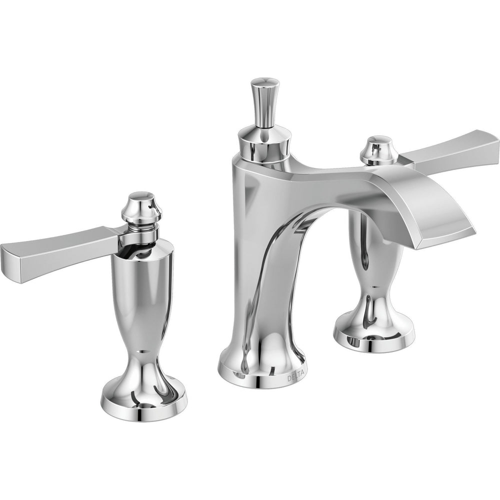 Delta Dorval Widespread Bathroom Faucet - Chrome