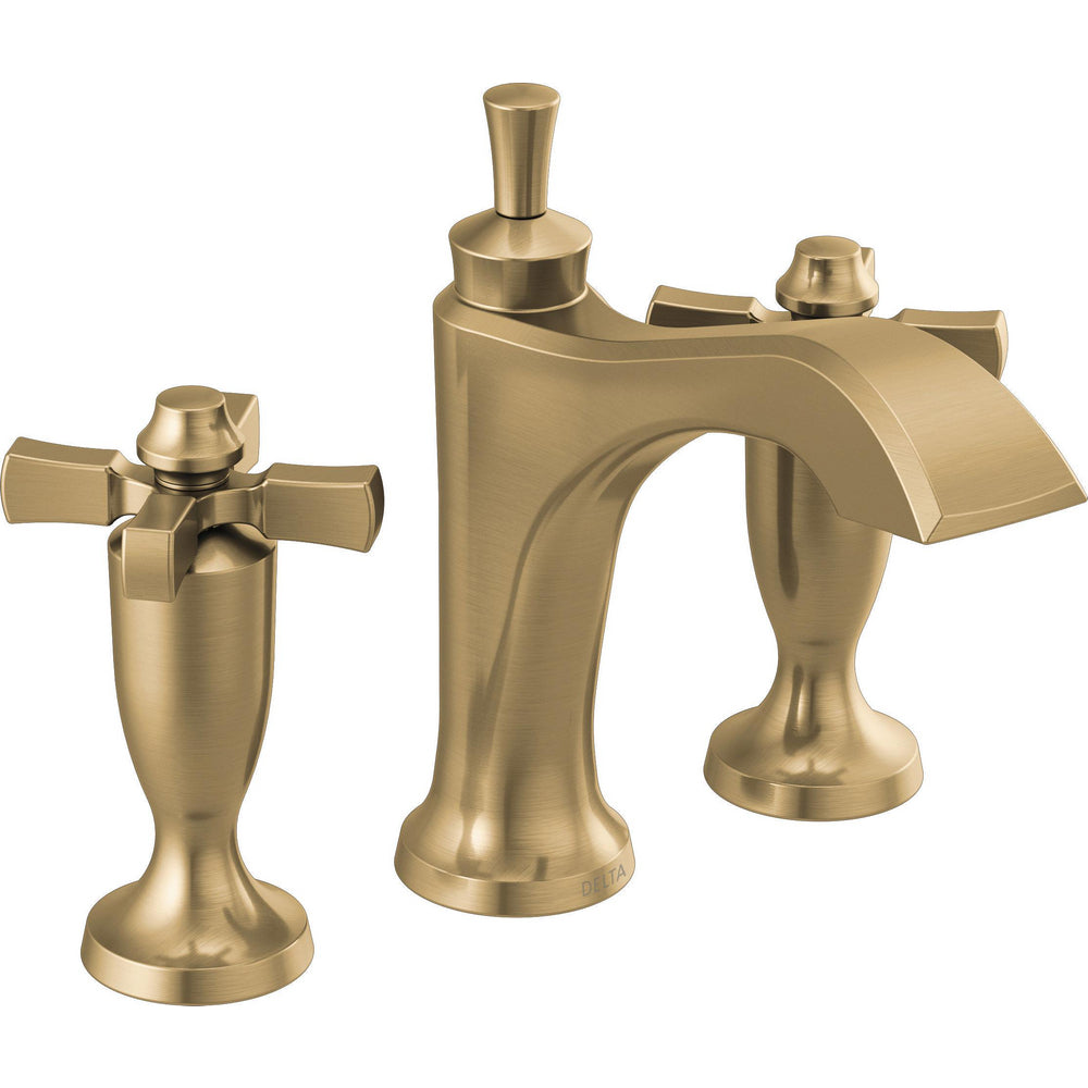 Delta Dorval Widespread Bathroom Faucet 3557-MPU-DST - Champagne Bronze