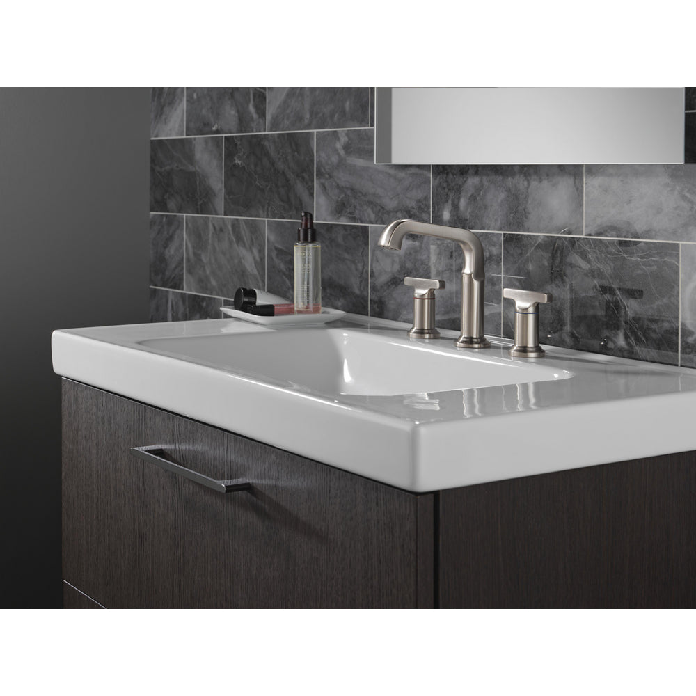 Delta Tetra Two Handle Widespread Bathroom Faucet 35587-DST - Stainless