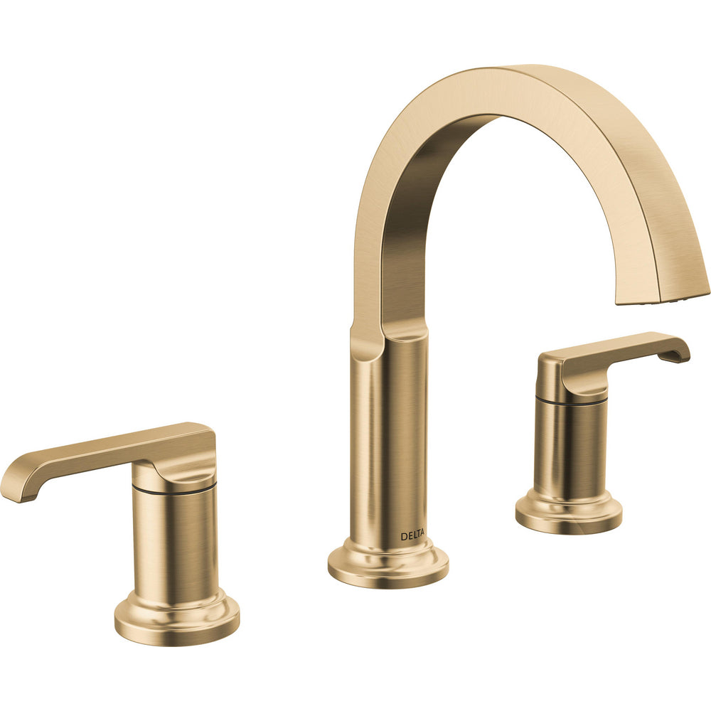 Delta Tetra Two Handle Widespread Bathroom Faucet - Champagne Bronze