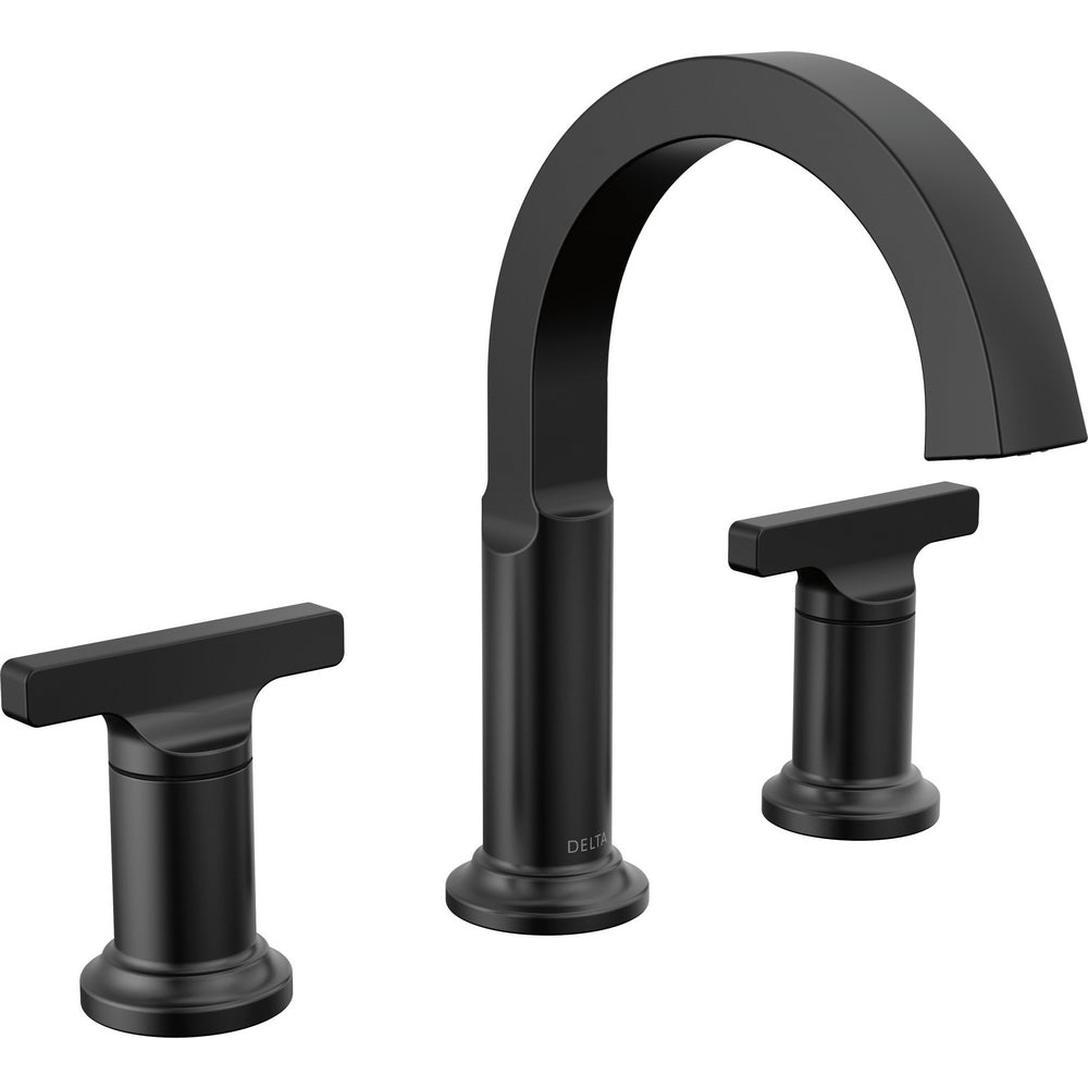 Delta Tetra Two Handle Widespread Bathroom Faucet 355887-DST - Matte Black