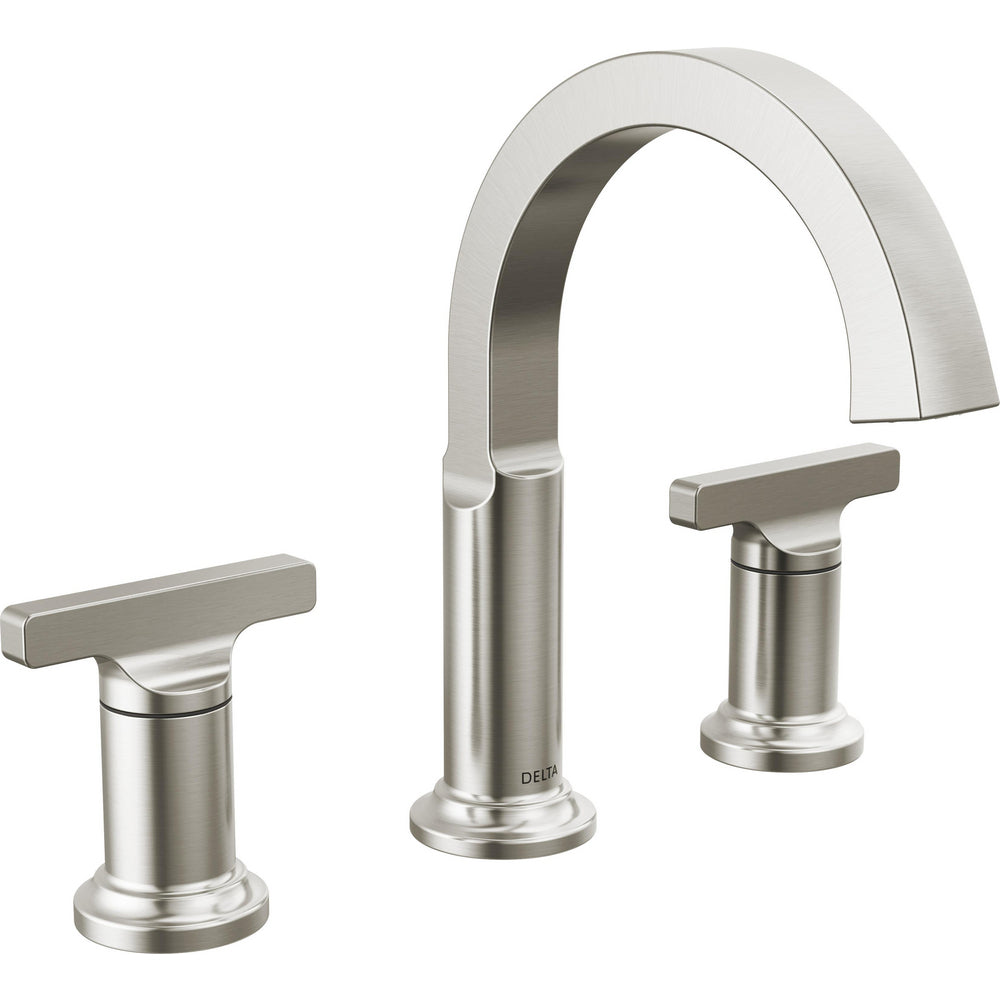Delta Tetra Two Handle Widespread Bathroom Faucet 355887-DST - Stainless