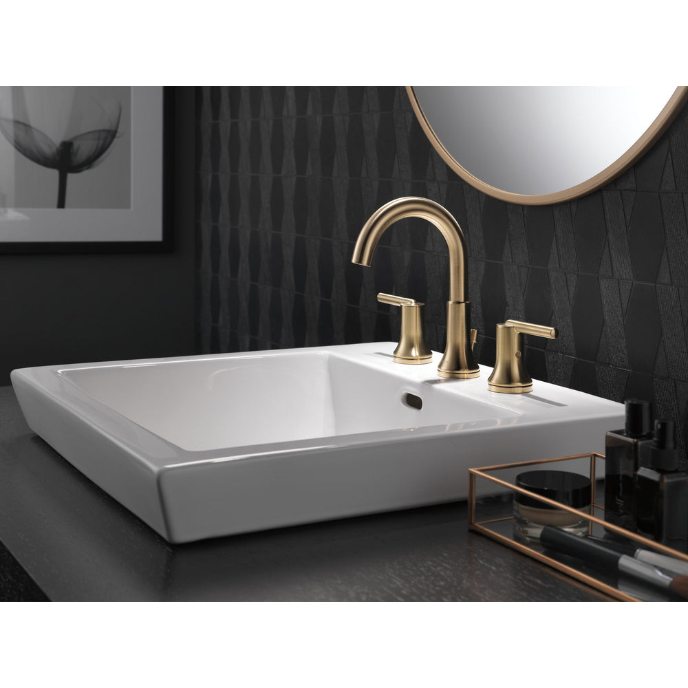 Delta Trinsic Widespread Bath Faucet With Metal Pop-Up