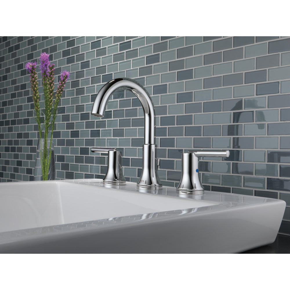 Delta Trinsic Widespread Bath Faucet With Metal Pop-Up