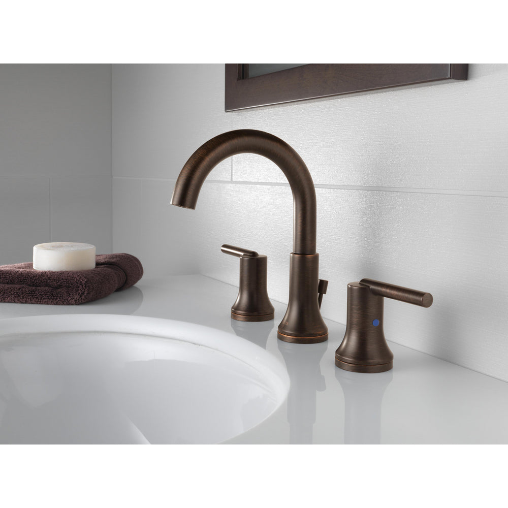 Delta Trinsic Widespread Bath Faucet With Metal Pop-Up