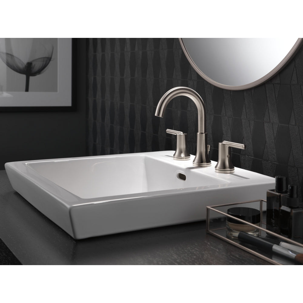 Delta Trinsic Widespread Bath Faucet With Metal Pop-Up