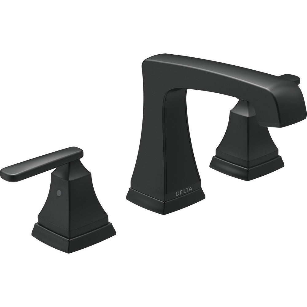 Delta Ashlyn Two Handle Widespread Lavatory Faucet - Matte Black