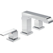 Delta Ara Widespread Bath Faucet With Metal Pop-Up - Chrome