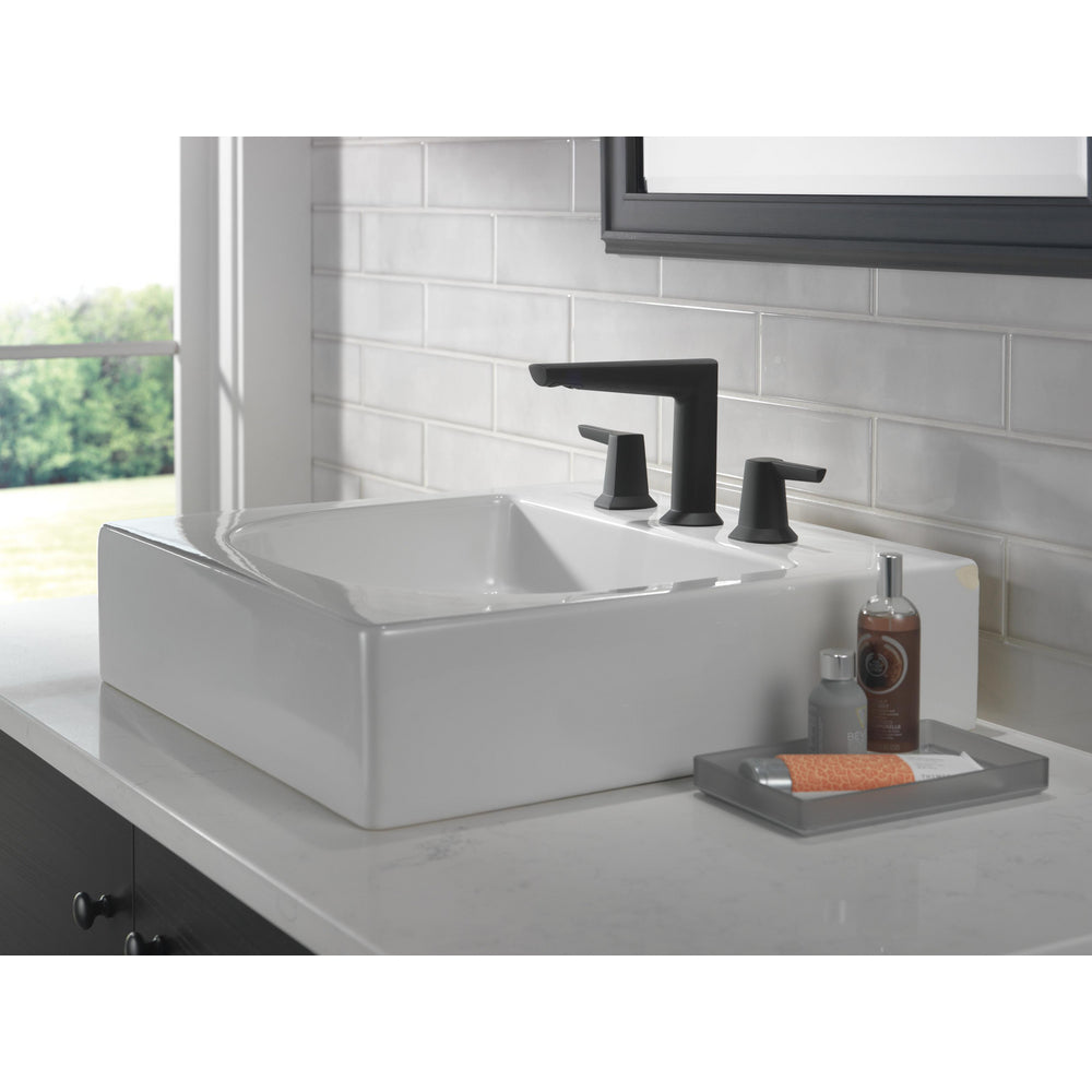 Delta Galeon Two Handle Widespread Bathroom Faucet - Matte Black
