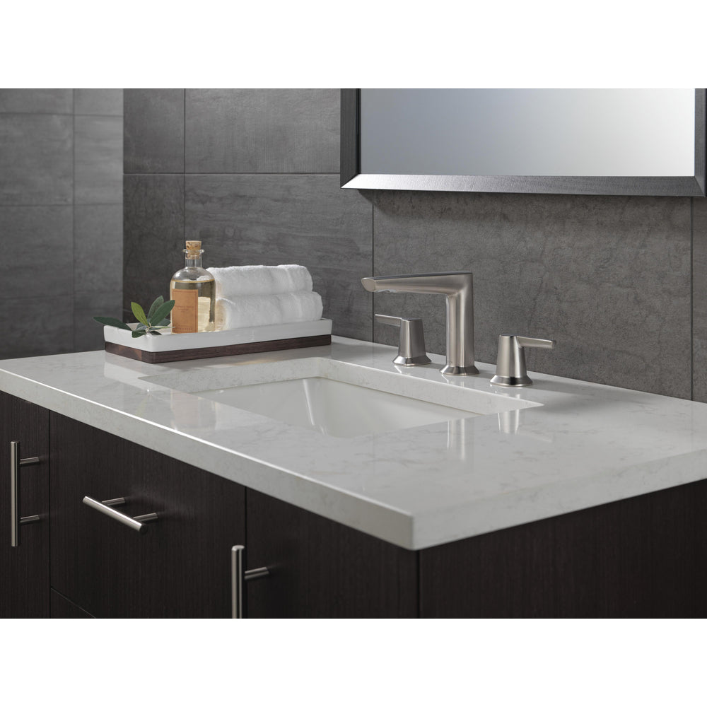 Delta Galeon Two Handle Widespread Bathroom Faucet - Stainless