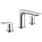 Delta Portage Widespread Faucet-Less Popup-Matteblack - Chrome