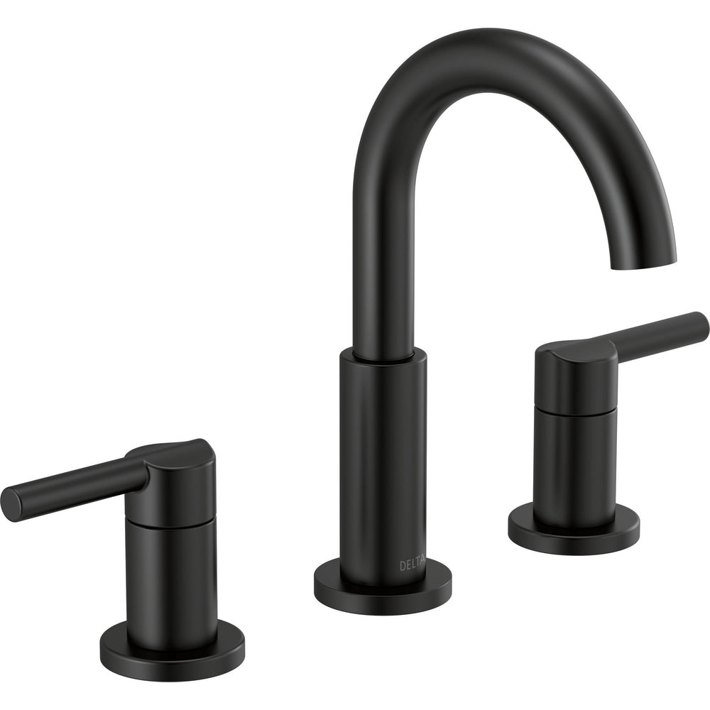 Delta Nicoli Widespread Bathroom Faucet 2L - Matte Black