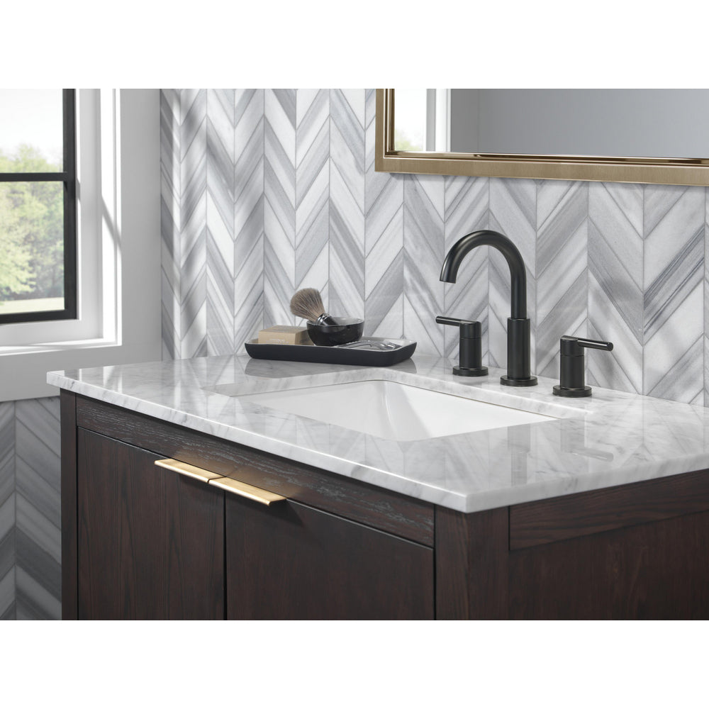 Delta Nicoli Widespread Bathroom Faucet 2L - Matte Black