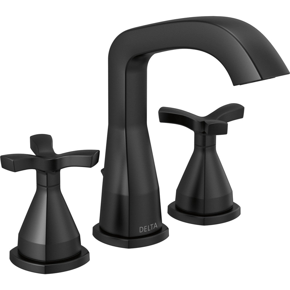 Delta Stryke Widespread Faucet - Matte Black