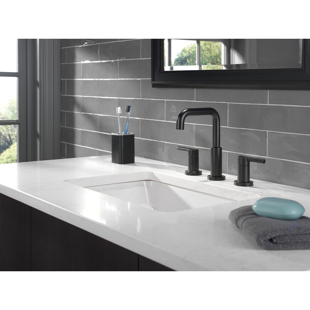 Delta Nicoli Widespread Bathroom Faucet 2L 35849LF - Matte Black