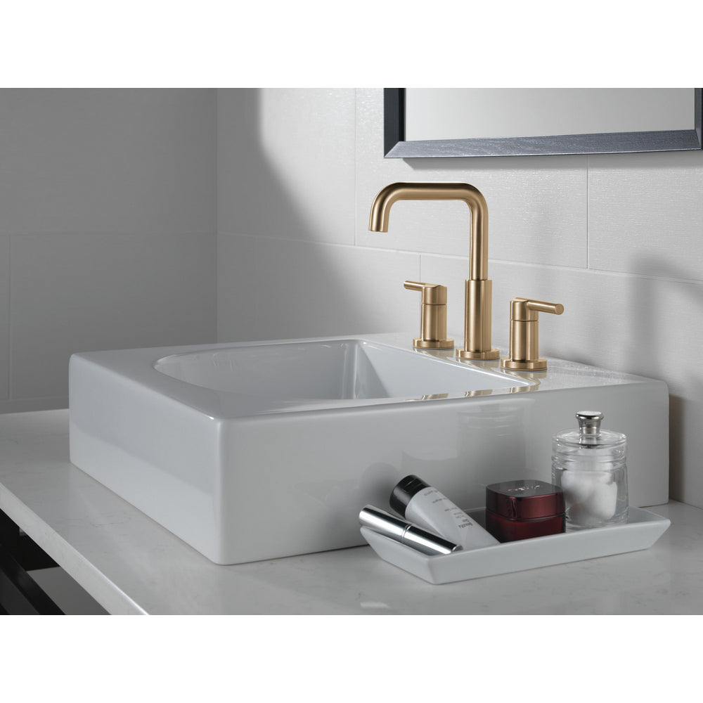 Delta Nicoli Widespread Bathroom Faucet 2L 35849LF - Champagne Bronze