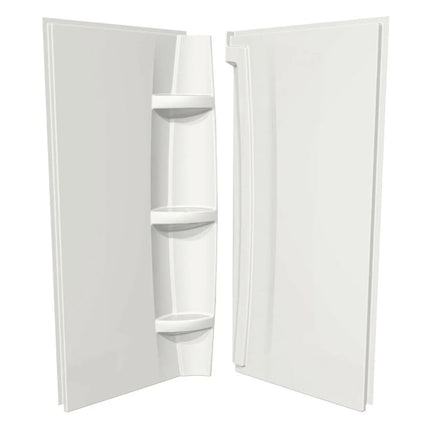 36 x 72 in. Acrylic Direct-to-Stud Two-Piece Wall Kit in White - Plumbing Market
