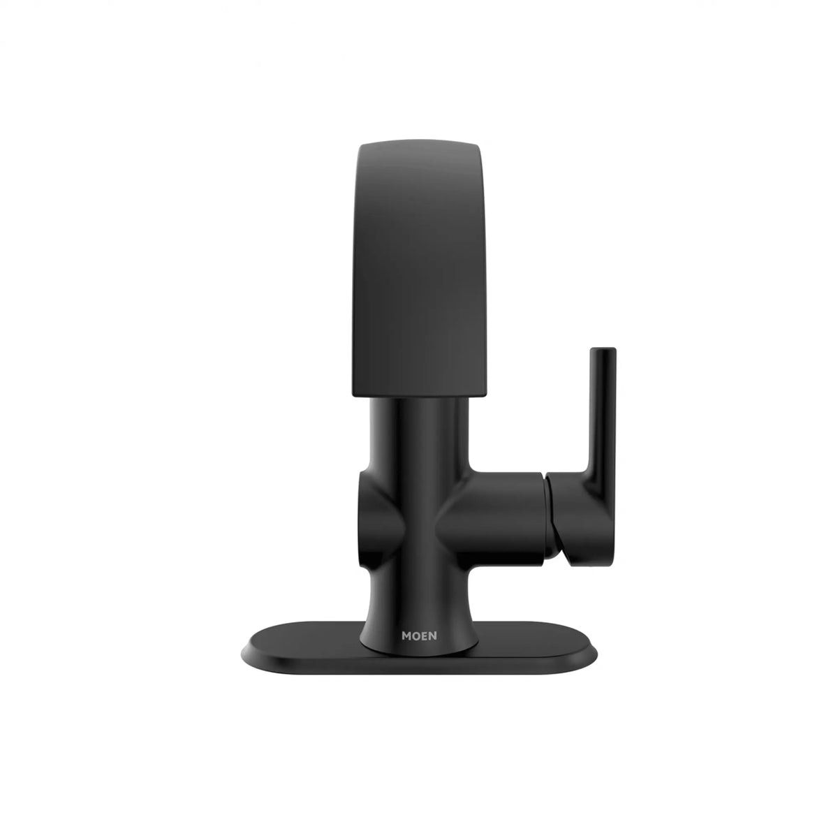 Moen Doux Single-Handle High-Arc Bathroom Faucet S6910EW in Matte Black (S6910EWBL) - view 2