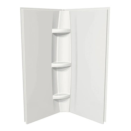 38 x 72 in. Acrylic Direct-to-Stud Two-Piece Wall Kit in White - Plumbing Market