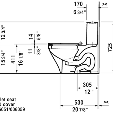 Duravit DuraStyle 1pc 1.28gpf toilet - 2157010085 Duravit
