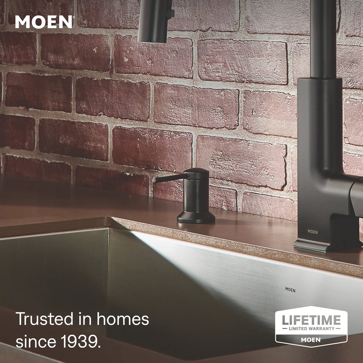Moen Soap Dispenser 3942 in Matte Black (3942BL) - view 2