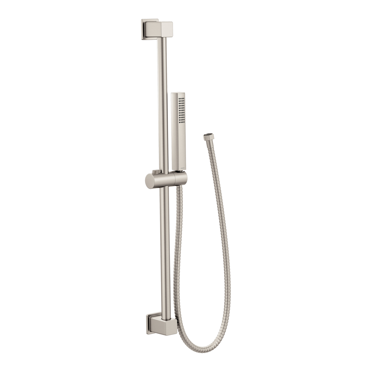 Moen Eco-Performance Single Function Handheld Shower with Slide Bar 3988EP in Spot Resist Brushed Nickel (3988EPSRN)