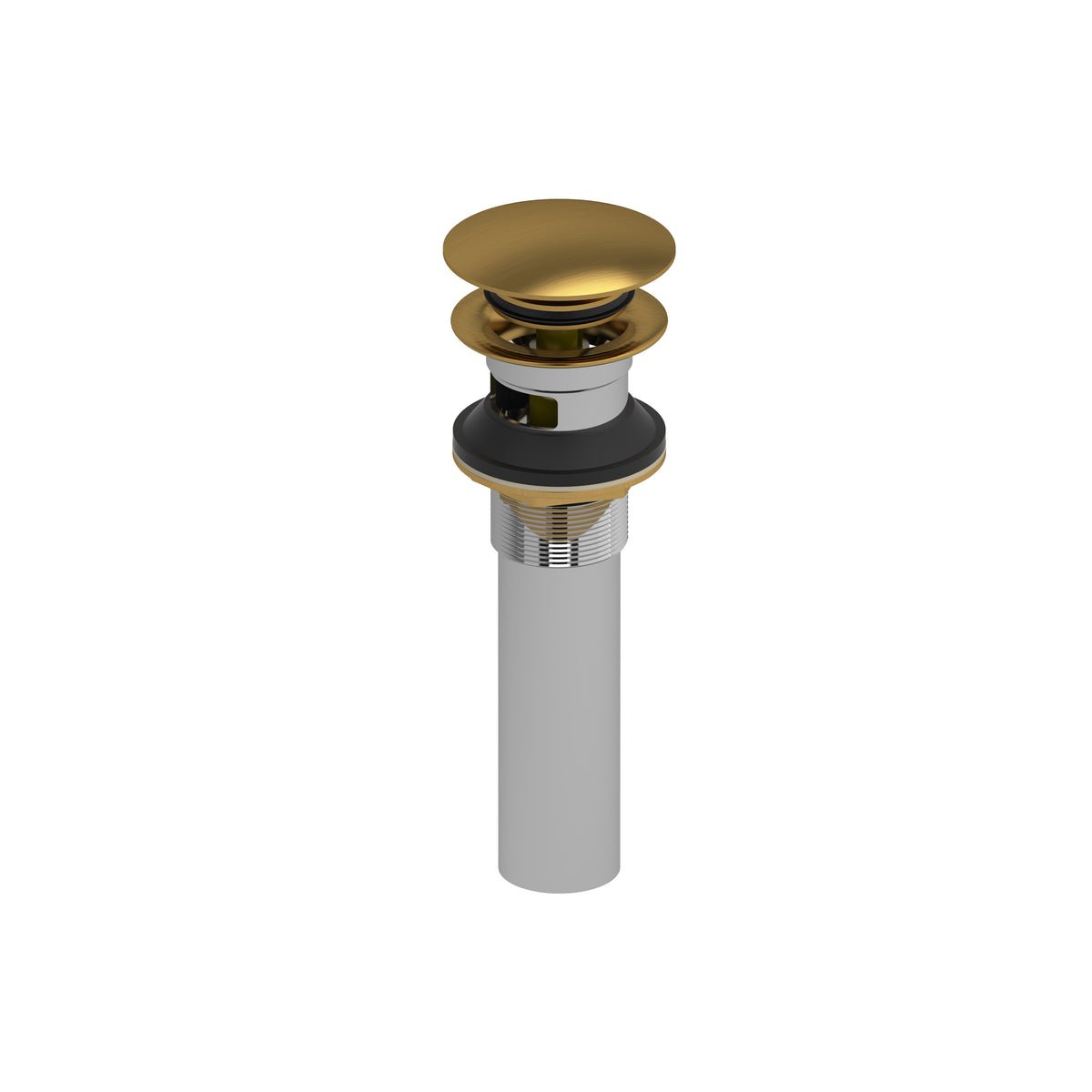 Riobel Lavatory Push Drain With Overflow DB160 - Brushed Gold (DB160BG)