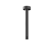 Rubi Brass 8" Round Vertical Shower Arm Gun Metal RBDVR8GM