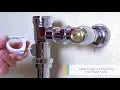 American Standard Ultima Manual Urinal Flush Valve, Piston-Type, 1.0 gpf/3.8 Lpf, 1-1/4-Inch 6045601.002 - Plumbing Market
