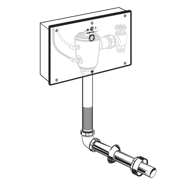 American Standard Ultima Selectronic Concealed Toilet Flush Valve with Wall Box, Base Model, Piston-Type, 1.1 gpf/4.2 Lpf 606B311.007 - Plumbing Market