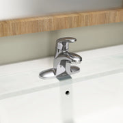 Colony PRO 4-Inch Centerset Single-Handle Bathroom Faucet 1.2 gpm/4.5 Lpm Less Drain With Lever Handle - Plumbing Market