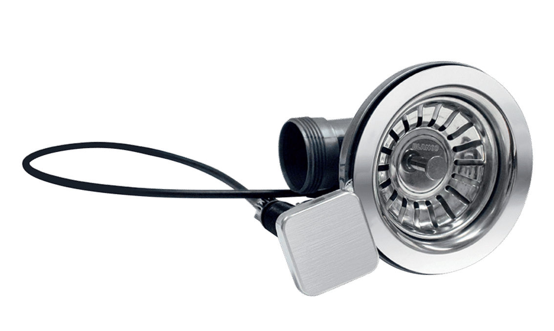 Blanco Pop-Up Strainers Square Button Chrome