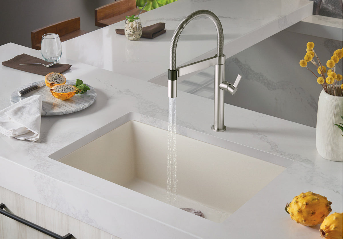 Blanco Precis 27 Undermount SILGRANIT Kitchen Sink installed