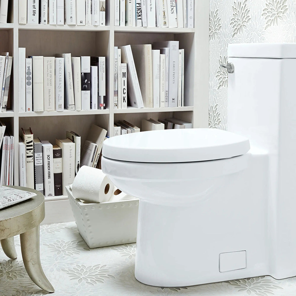 DXV Cossu One-Piece Chair Height Elongated Toilet with Seat in Canvas White (D22015F101.415) - view 6