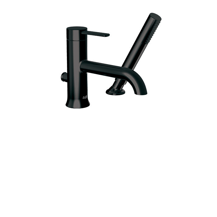 ALT Circo 2-Piece Deckmount Tub Filler with Handshower 40742 in Electro Black