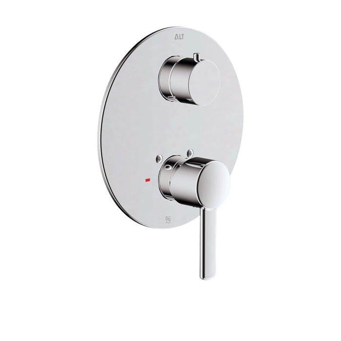 ALT Circo Trim Set for Uniplex Pressure Balance Valve – 3-Way Diverter Non-Shared 40823 in Polished Chrome