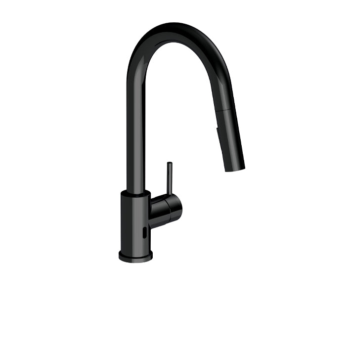 ALT Cantinetta Single-Control Pull-Down Touchless Smart Kitchen Faucet 40894 in Electro Black