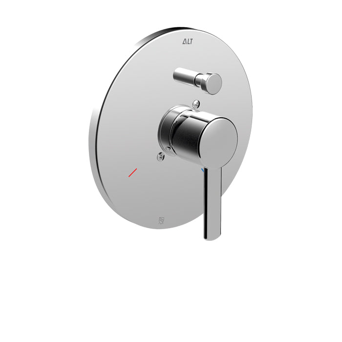 ALT Circo Trim Set for Pressure Balance Valve with Diverter 40921 in Polished Chrome