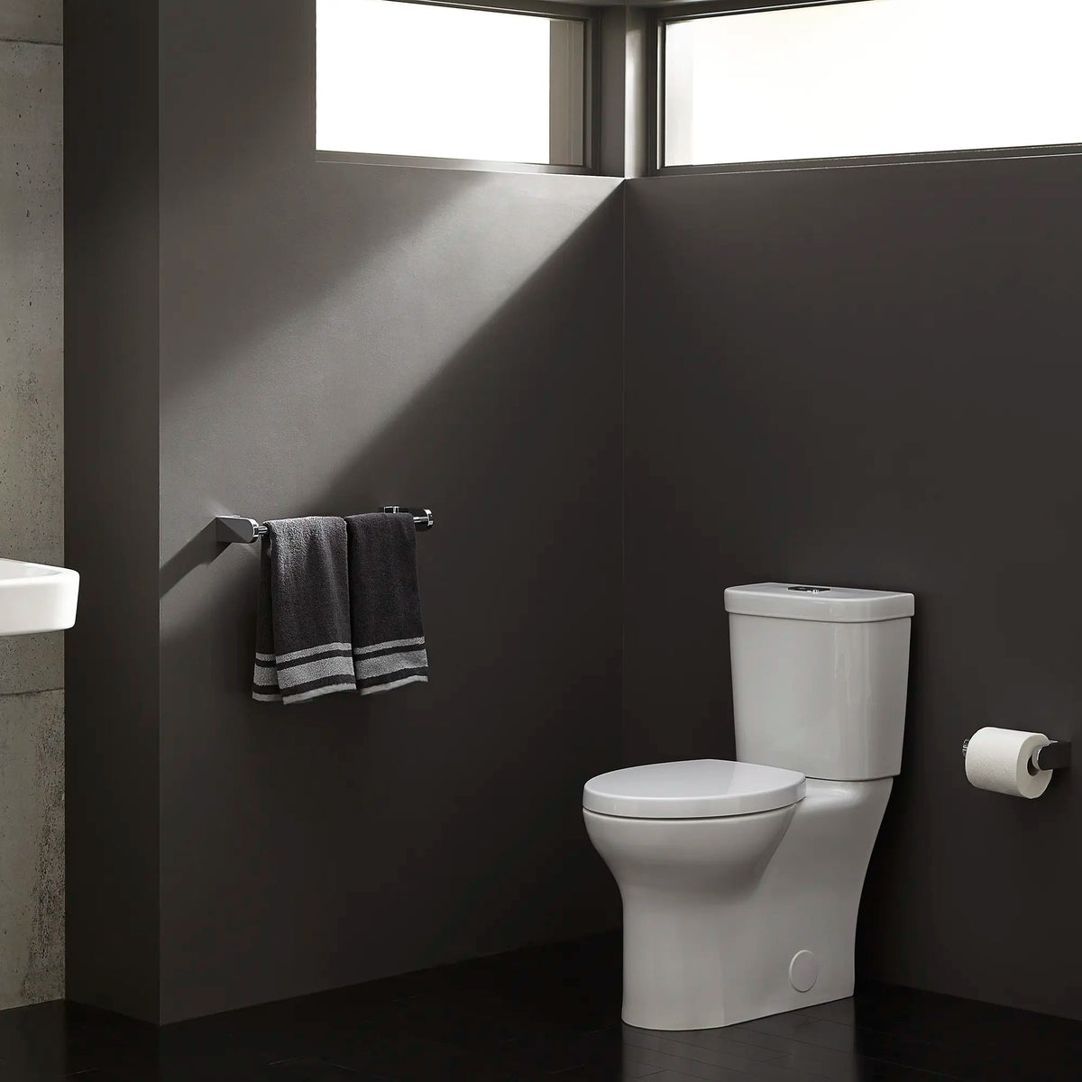 DXV Equility Dual Flush Toilet Tank Only with Push Button in Canvas White (D24434A200.415) - view 2