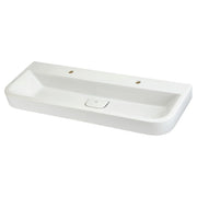 DXV Equility 47 in. Sink, 2 Single Hole D20077002 in Canvas White (D20077002.415)