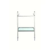 DXV Wyatt 21 in. Console Legs with Glass Shelf in Polished Chrome (D21460024.002)