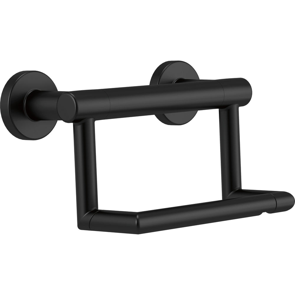 Delta Contemporary 6" Tissue Holder With Assist Bar - Matte Black
