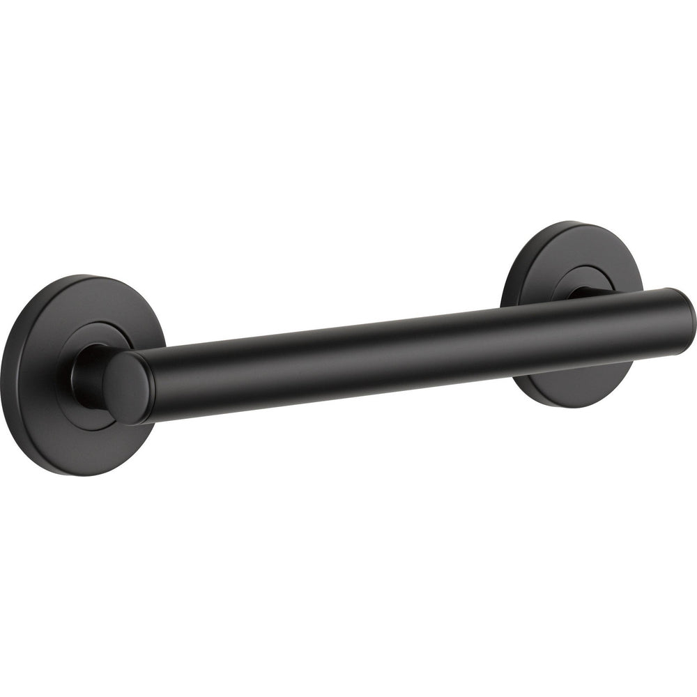 Delta Contemporary 12" Decorative Grab Bar - Matte Black