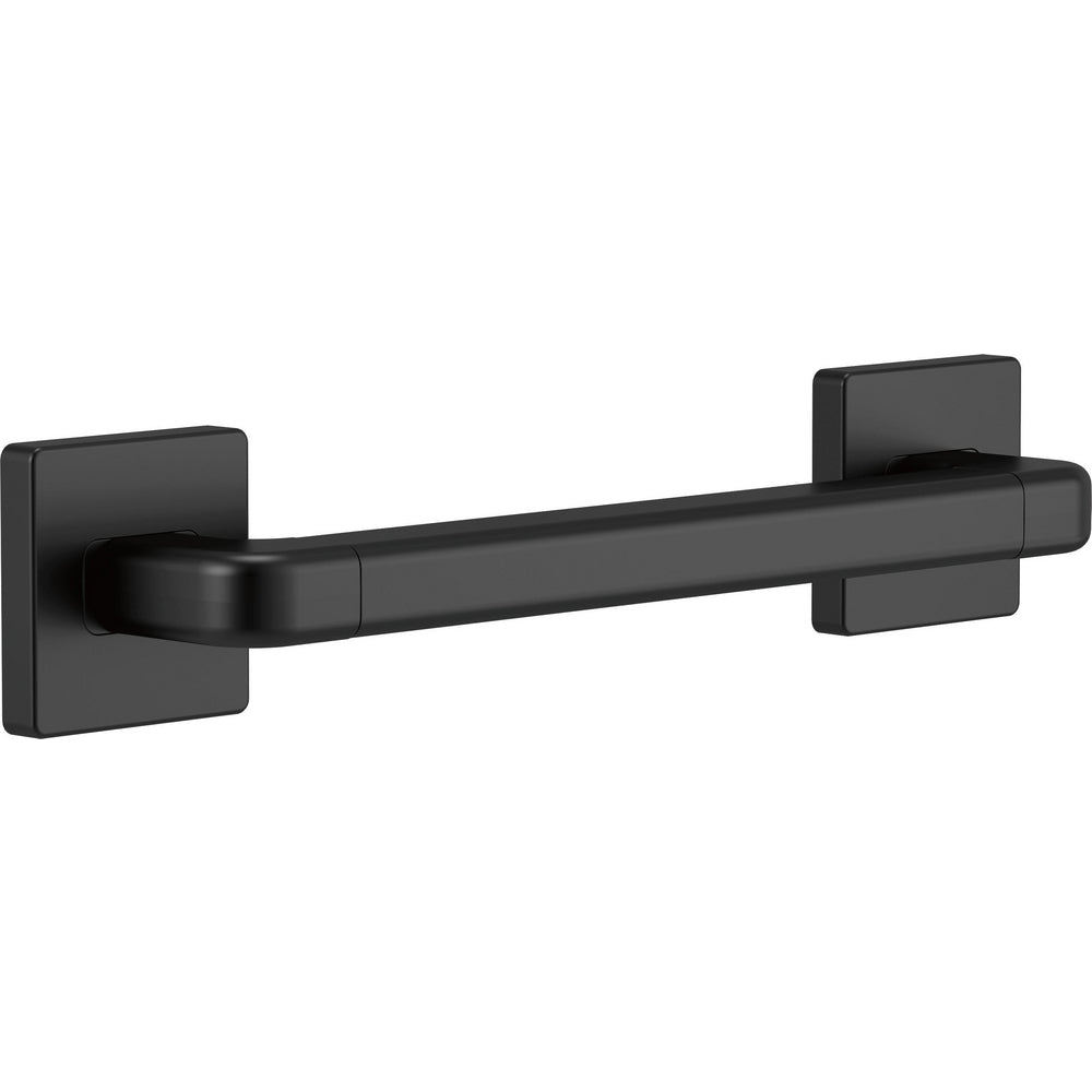 Delta Angular Modern 12" Decorative Grab Bar - Matte Black