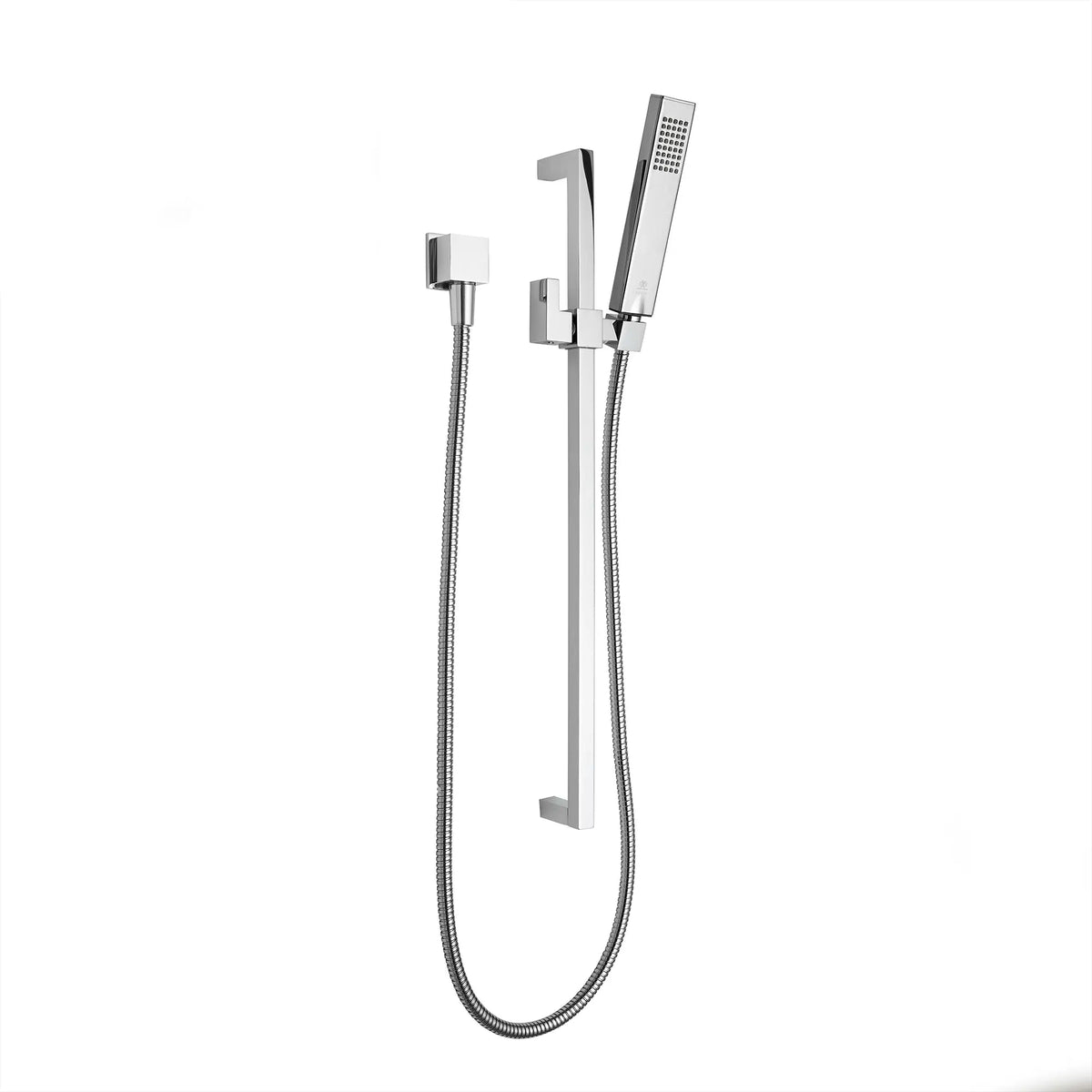 DXV Contemporary Square Personal Hand Shower Set with Adjustable 24 in. Slide Bar in Polished Chrome (D3570043C.100)